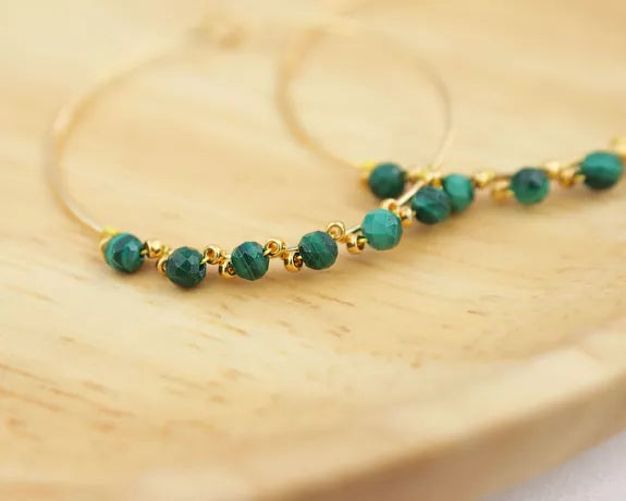 Boucles d'oreilles créoles dorées